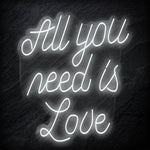 "All You Need is Love" LED  Neon Schriftzug - NEONEVERGLOW