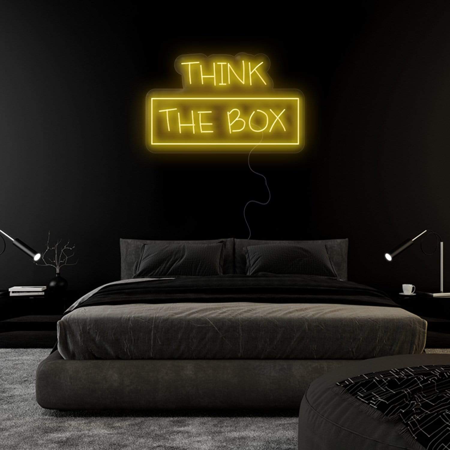 "Think The Box" LED Neonschild Sign - NEONEVERGLOW