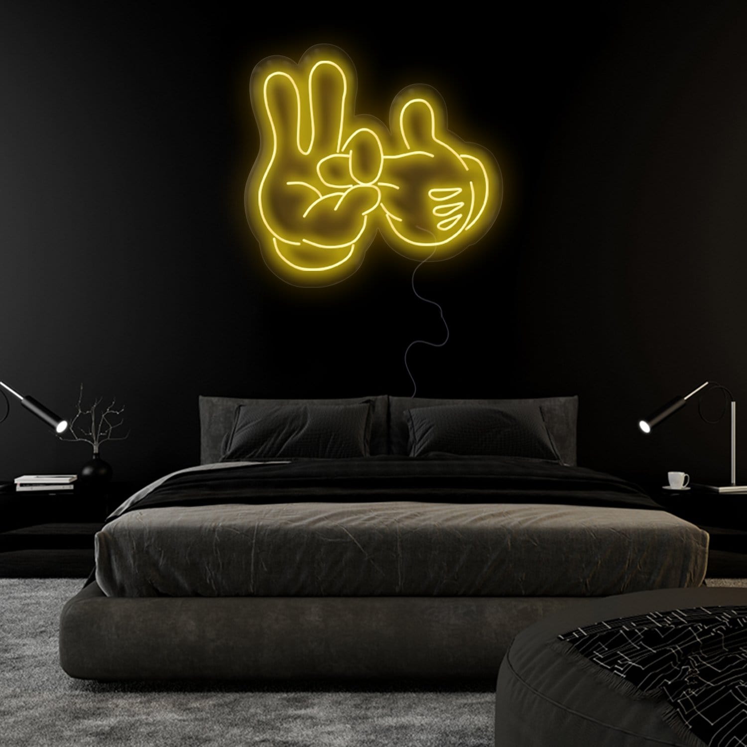 "2 Hände " LED Neonschild Sign - NEONEVERGLOW