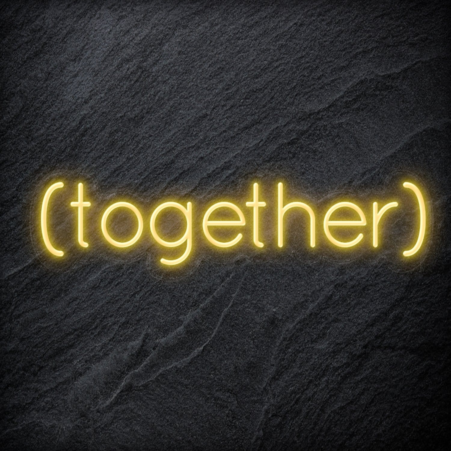 " ( Together ) " LED Neon Schriftzug - NEONEVERGLOW
