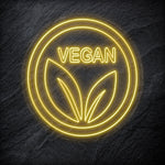 " Vegan" LED Neonschild - NEONEVERGLOW