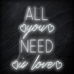 "All You Need Is Love" LED Neonschild - NEONEVERGLOW