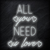 "All You Need Is Love" LED Neonschild - NEONEVERGLOW