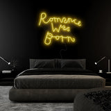 "Romance Was Born" LED Neon Sign Schriftzug - NEONEVERGLOW