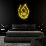 "Hände Liebe "LED  Neonschild Sign - NEONEVERGLOW