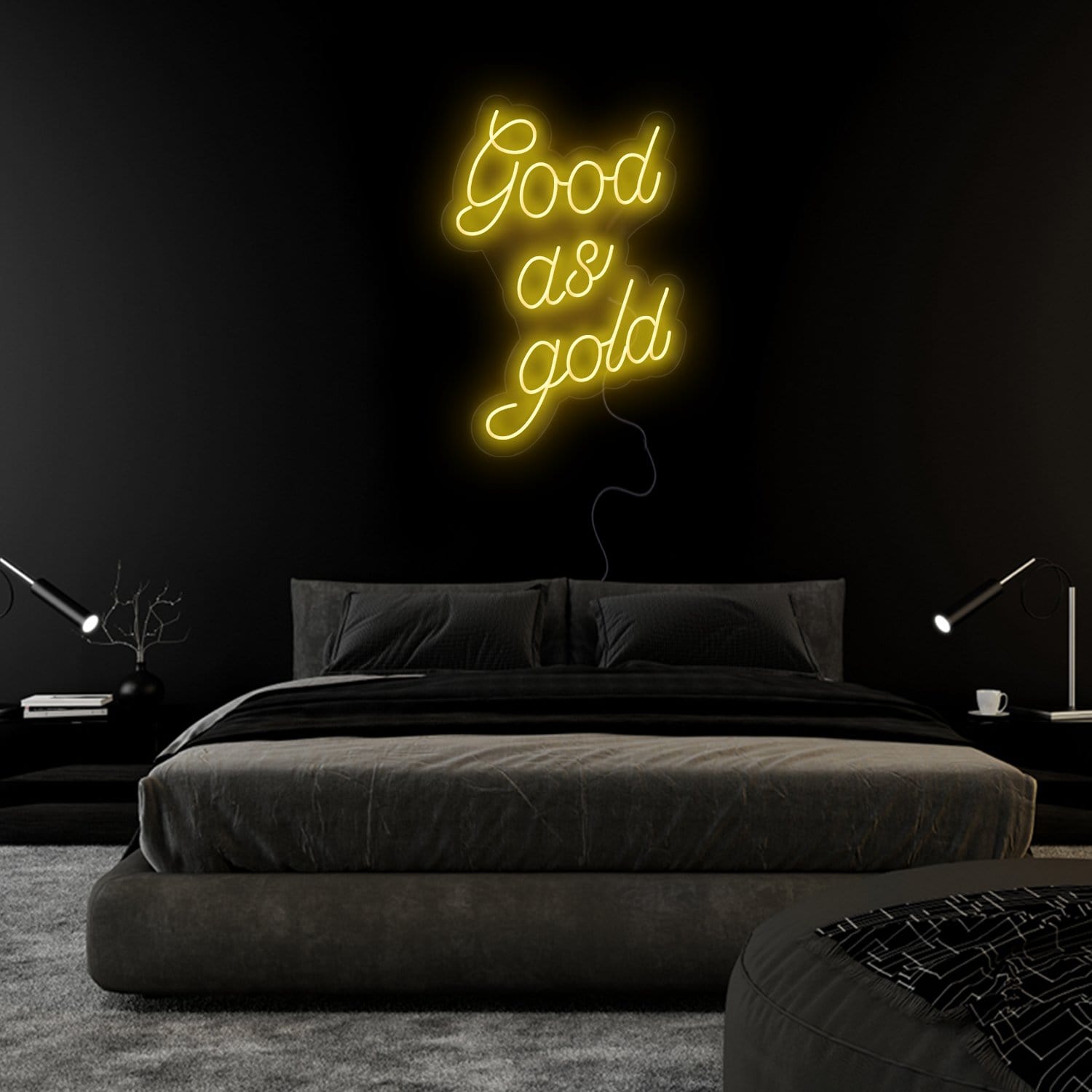 "Good as Gold" LED Neon Sign Schriftzug - NEONEVERGLOW
