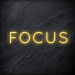 " Focus " LED Neon Sign Schriftzug - NEONEVERGLOW