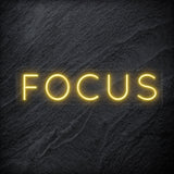 " Focus " LED Neon Sign Schriftzug - NEONEVERGLOW