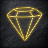 " Diamant " LED Neonschild Schriftzug Sign - NEONEVERGLOW