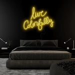 "Live Colorfully" LED Neonschild Sign Schriftzug - NEONEVERGLOW