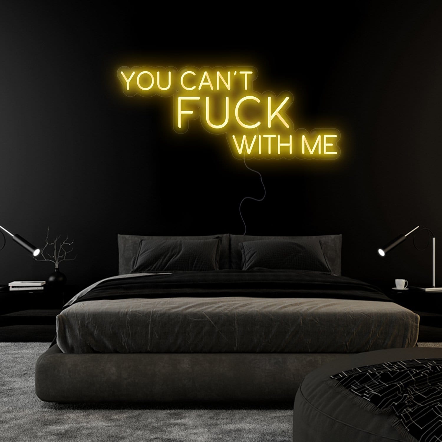 " You Can´t Fuck With Me" LED Neonschild Sign Schriftzug - NEONEVERGLOW