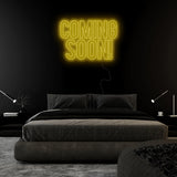 "Coming Soon" LED Neon Sign Schriftzug - NEONEVERGLOW