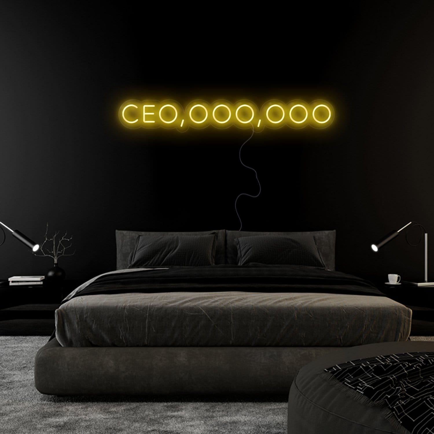 " Ceo,ooo,ooo" LED Neon Sign Schriftzug - NEONEVERGLOW