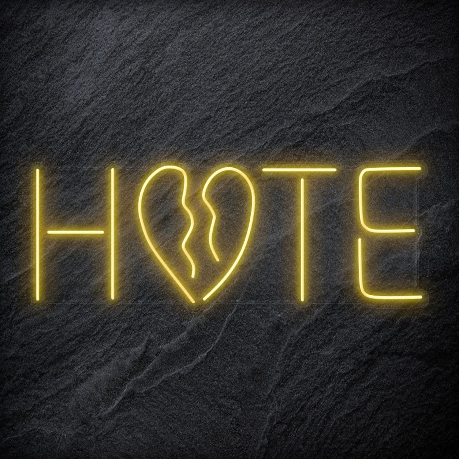 "Hate" LED  Neon Schriftzug Sign - NEONEVERGLOW