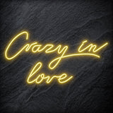 "Crazy In Love" LED Neon Sign Schriftzug - NEONEVERGLOW