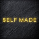 "Self Made" LED Neon Schriftzug Sign - NEONEVERGLOW