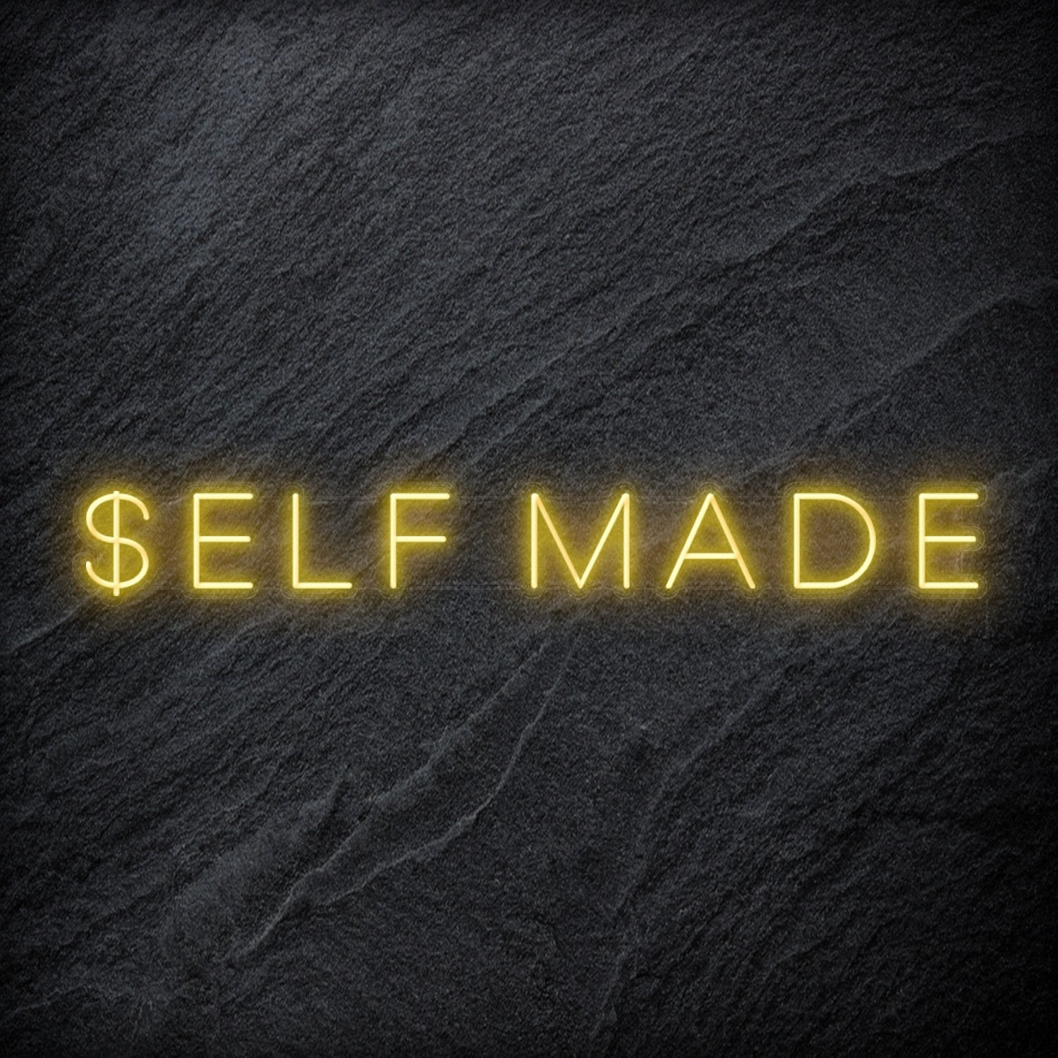 "Self Made" LED Neon Schriftzug Sign - NEONEVERGLOW