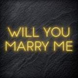 "Will You Marry Me" LED Neon Sign Schriftzug - NEONEVERGLOW
