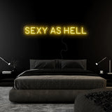 "Sexy As Hell" LED Neonschild Sign Schriftzug - NEONEVERGLOW