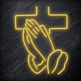 "Pray" LED Neonschild Sign Schriftzug - NEONEVERGLOW