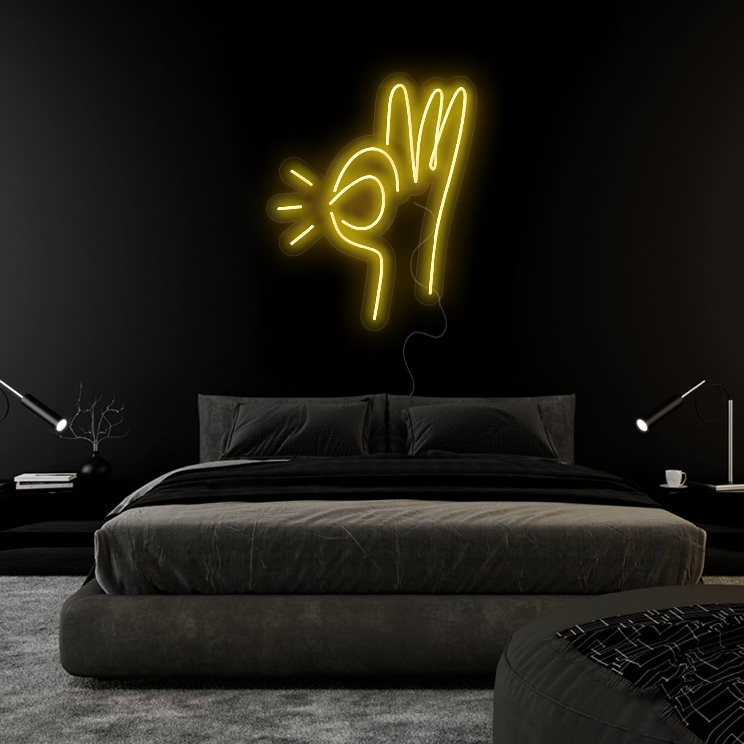 " Hand " LED Neonschild Sign Schriftzug - NEONEVERGLOW