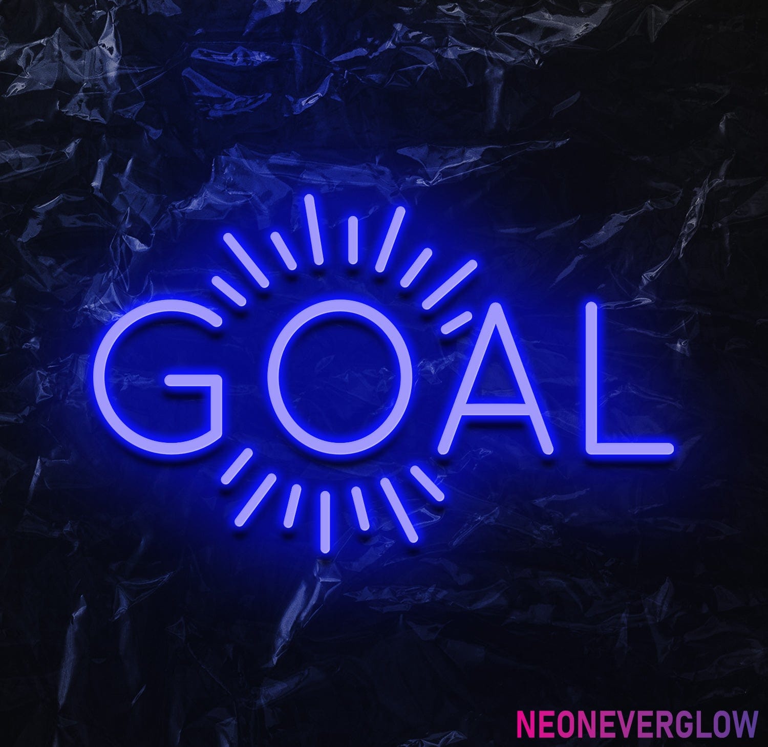 " Goal Ziele" LED Neonschild - NEONEVERGLOW