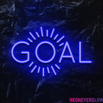 " Goal Ziele" LED Neonschild - NEONEVERGLOW