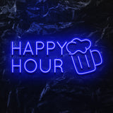 " Happy Hour" LED Neonschild - NEONEVERGLOW
