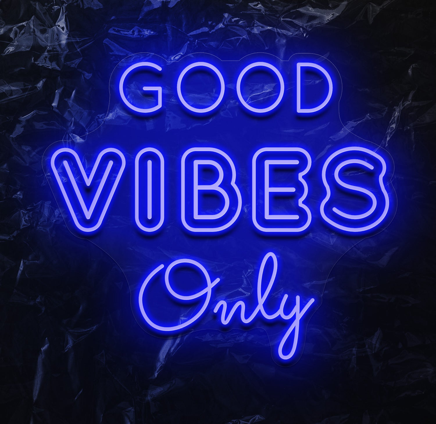 " Good Vibes Only " LED Neonschild - NEONEVERGLOW