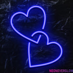 " Herz Together" LED Neonschild - NEONEVERGLOW