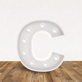 LED 3D Leuchtbuchstabe " C " - NEONEVERGLOW