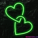 " Herz Together" LED Neonschild - NEONEVERGLOW