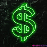 " $ " LED Neonschild - NEONEVERGLOW