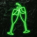 " Sektglas " LED Neonschild - NEONEVERGLOW