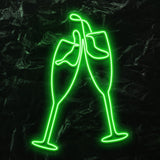 " Sektglas " LED Neonschild - NEONEVERGLOW