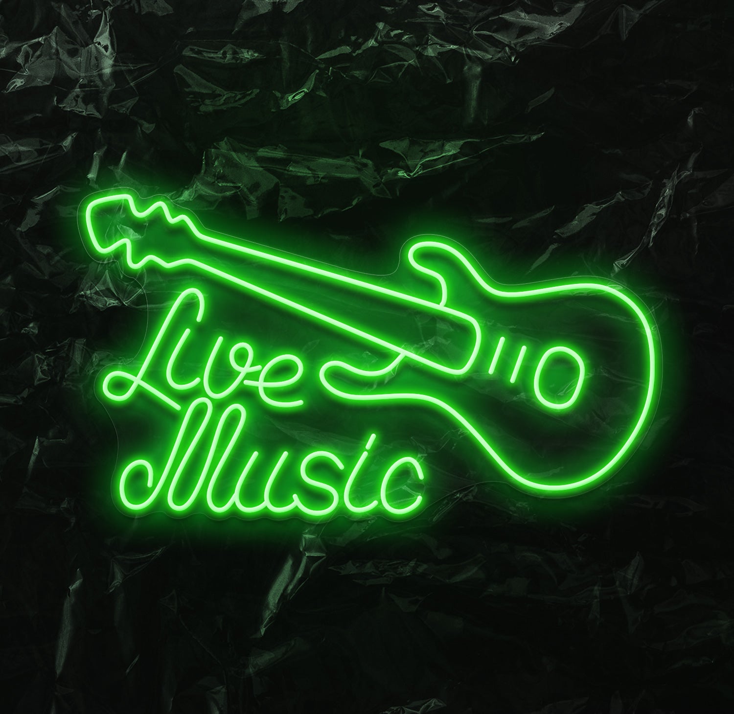 " Live Music" LED Neonschild - NEONEVERGLOW