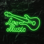 " Live Music" LED Neonschild - NEONEVERGLOW