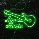 " Live Music" LED Neonschild - NEONEVERGLOW