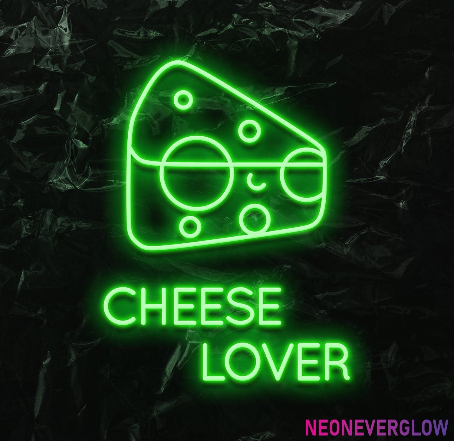 " Cheese Lover " LED Neonschild - NEONEVERGLOW