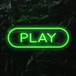 " Play" LED Neonschild - NEONEVERGLOW