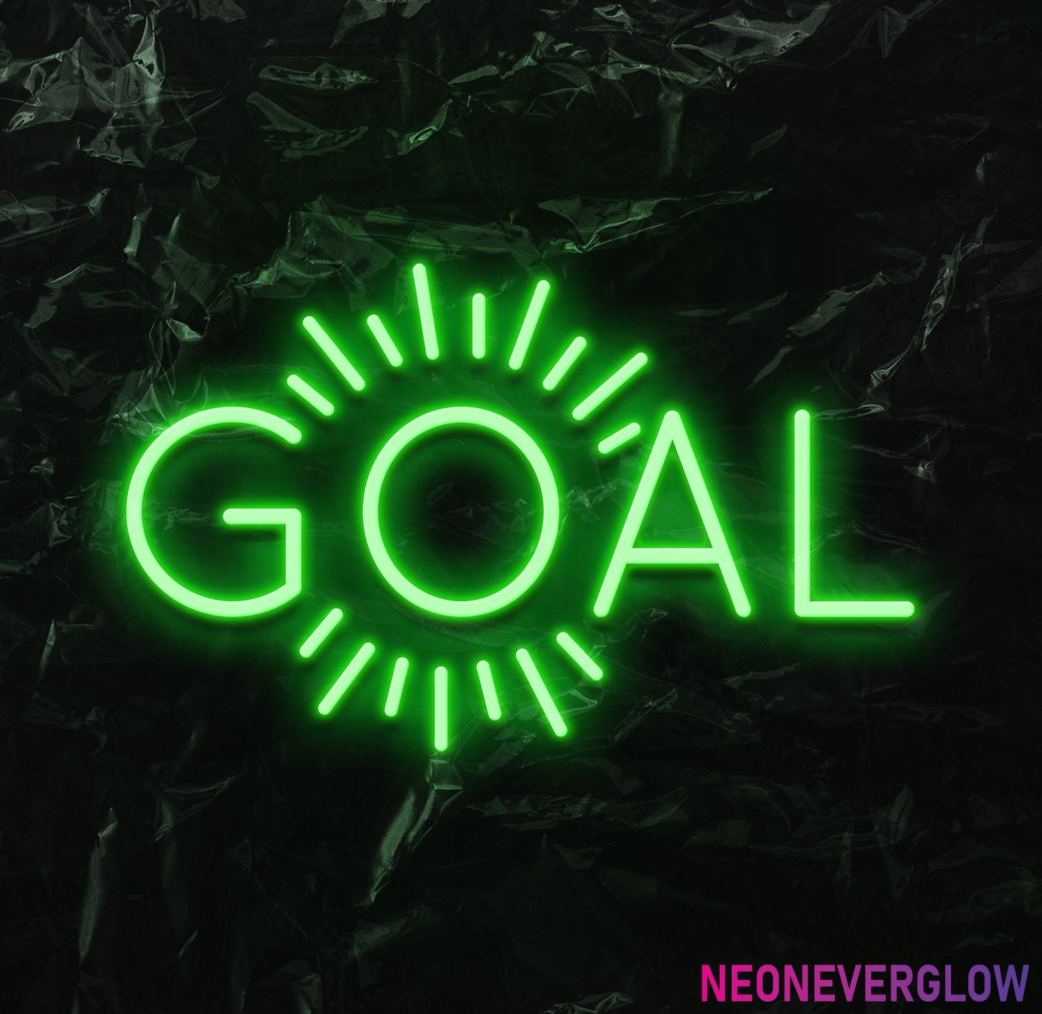 " Goal Ziele" LED Neonschild - NEONEVERGLOW