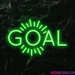 " Goal Ziele" LED Neonschild - NEONEVERGLOW
