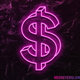 " $ " LED Neonschild - NEONEVERGLOW