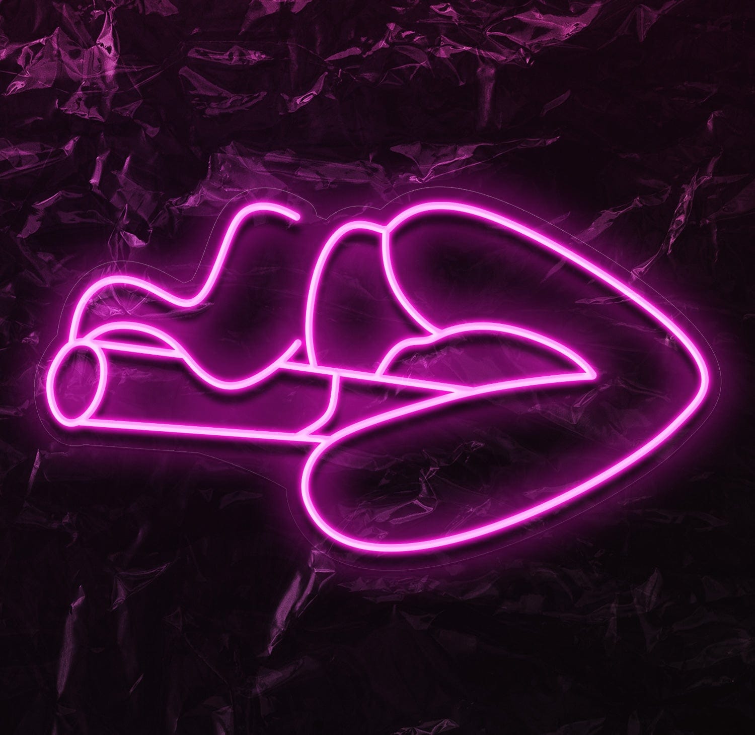 " Red Lips" LED Neonschild - NEONEVERGLOW