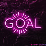 " Goal Ziele" LED Neonschild - NEONEVERGLOW