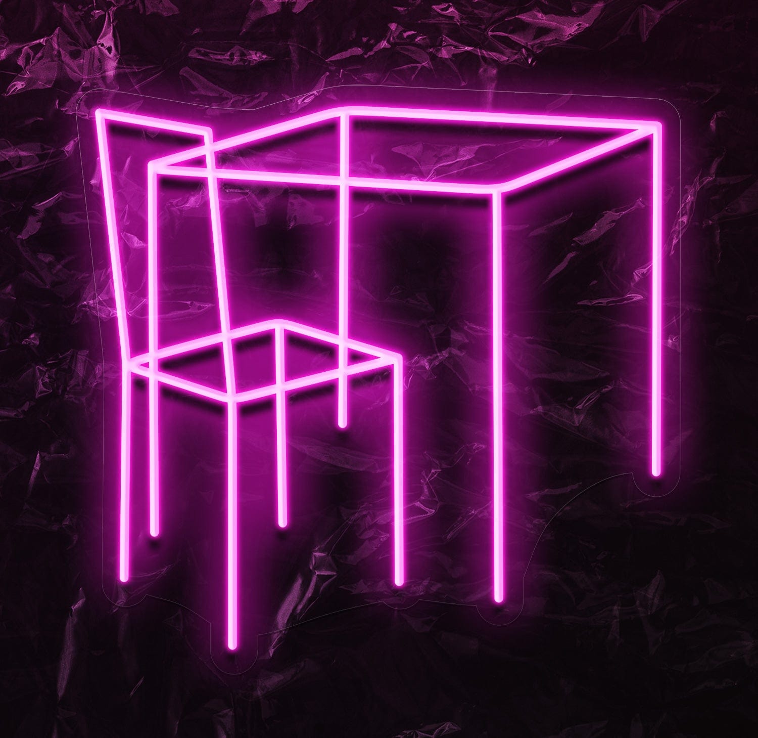 " Stuhl" LED Neonschild - NEONEVERGLOW