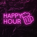 " Happy Hour" LED Neonschild - NEONEVERGLOW