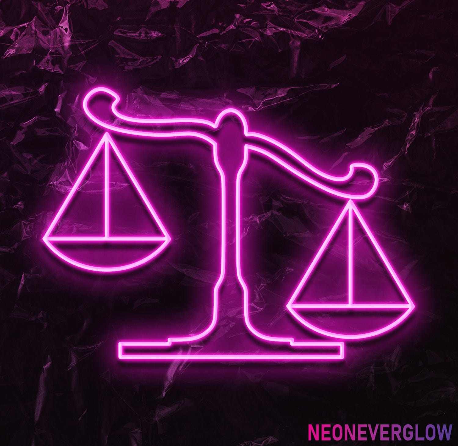 " Waage" LED Neonschild - NEONEVERGLOW