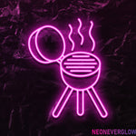 " Grillen" LED Neonschild - NEONEVERGLOW