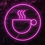 " Kaffee Cappucino" LED Neonschild - NEONEVERGLOW